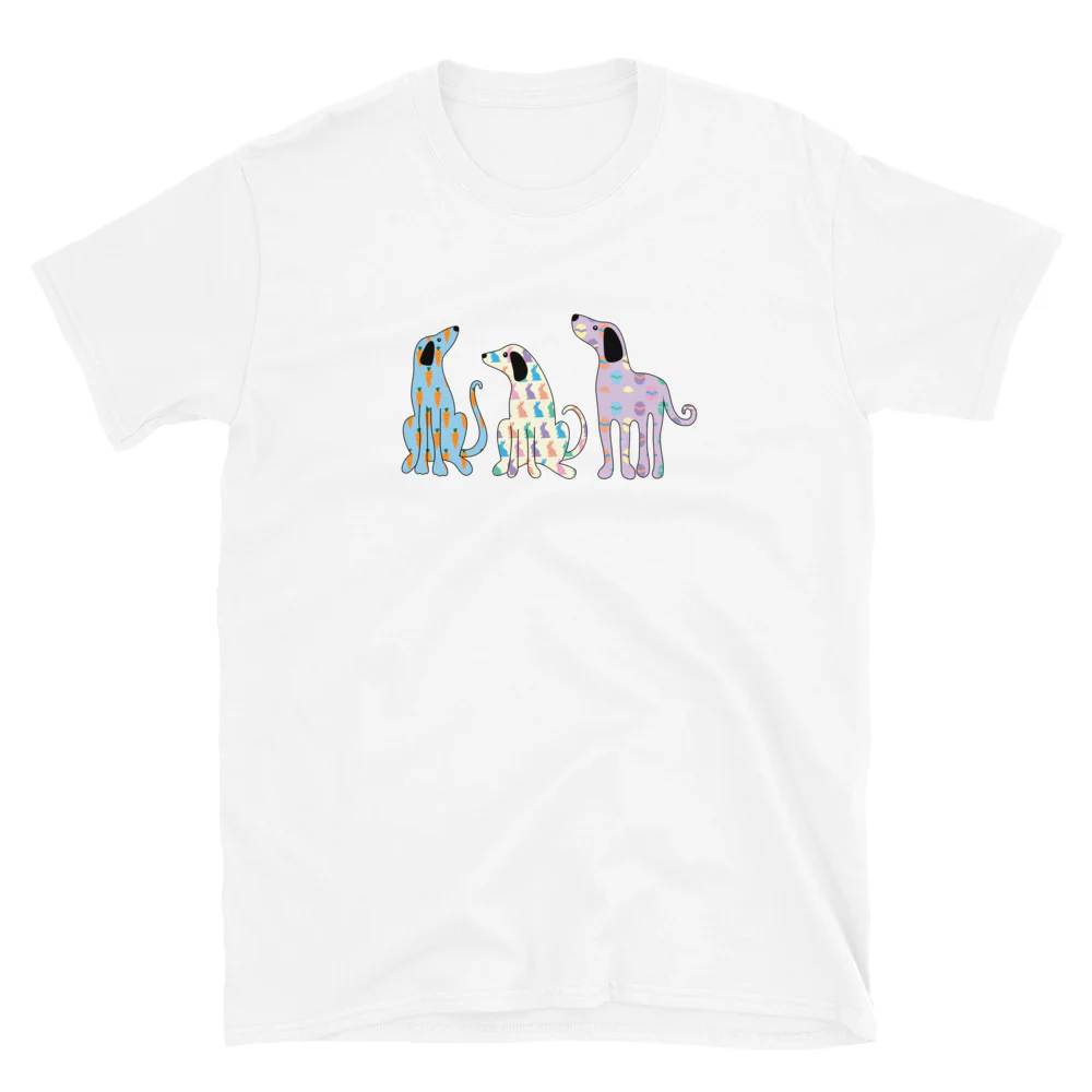 Whimsy Easter Dogs T-Shirt - Image 6