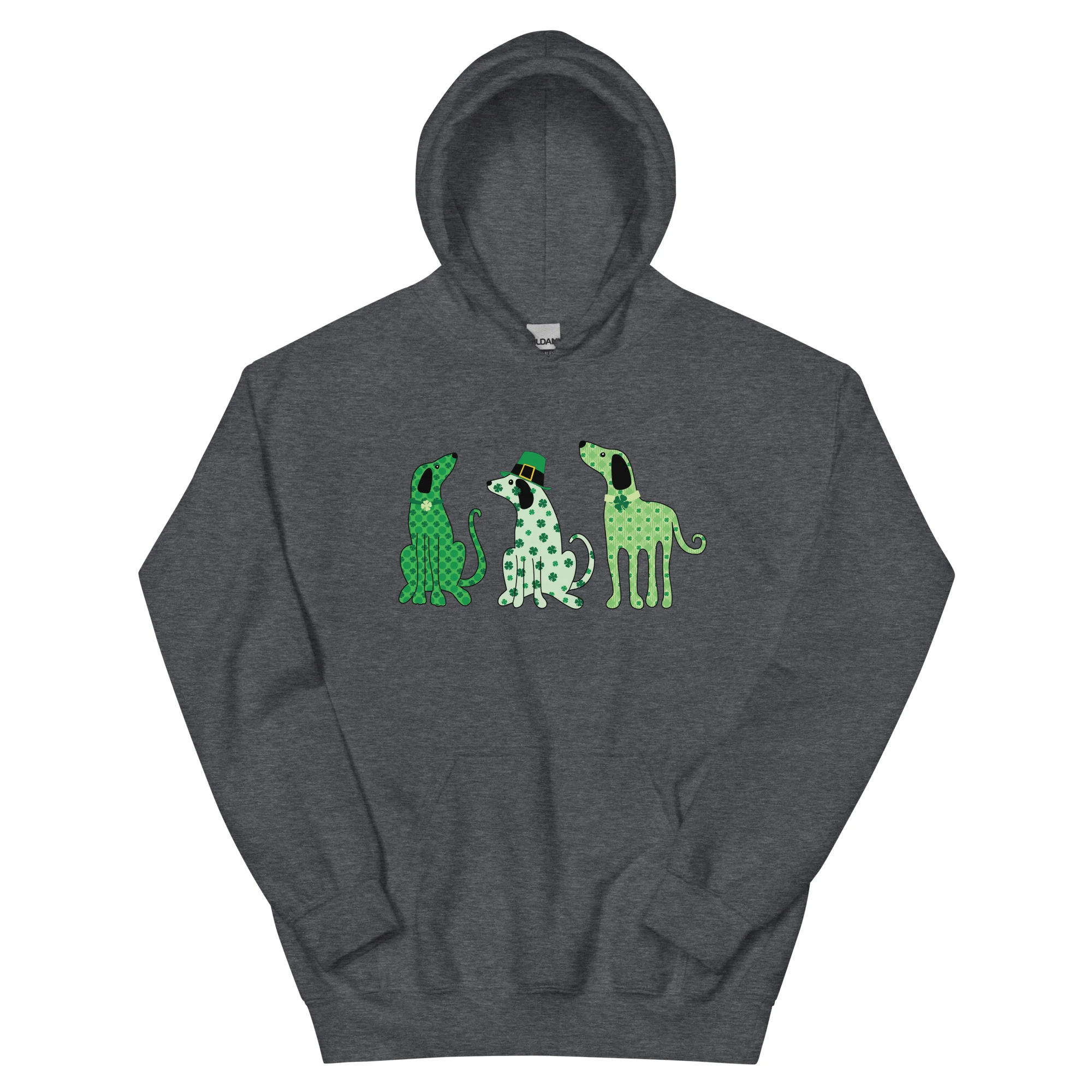 Whimsy St. Patrick's Day Dogs Hoodie - Image 5