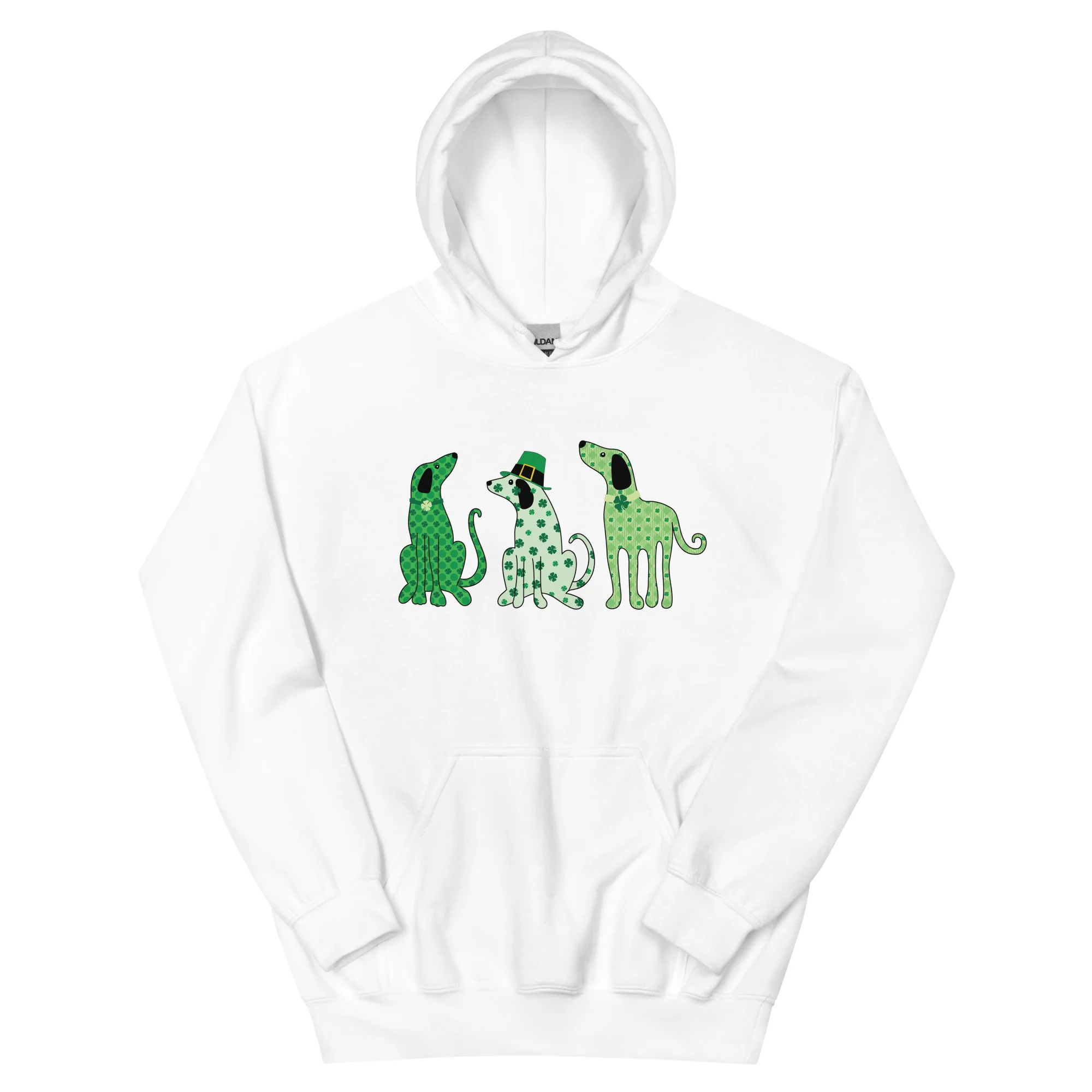 Whimsy St. Patrick's Day Dogs Hoodie - Image 7