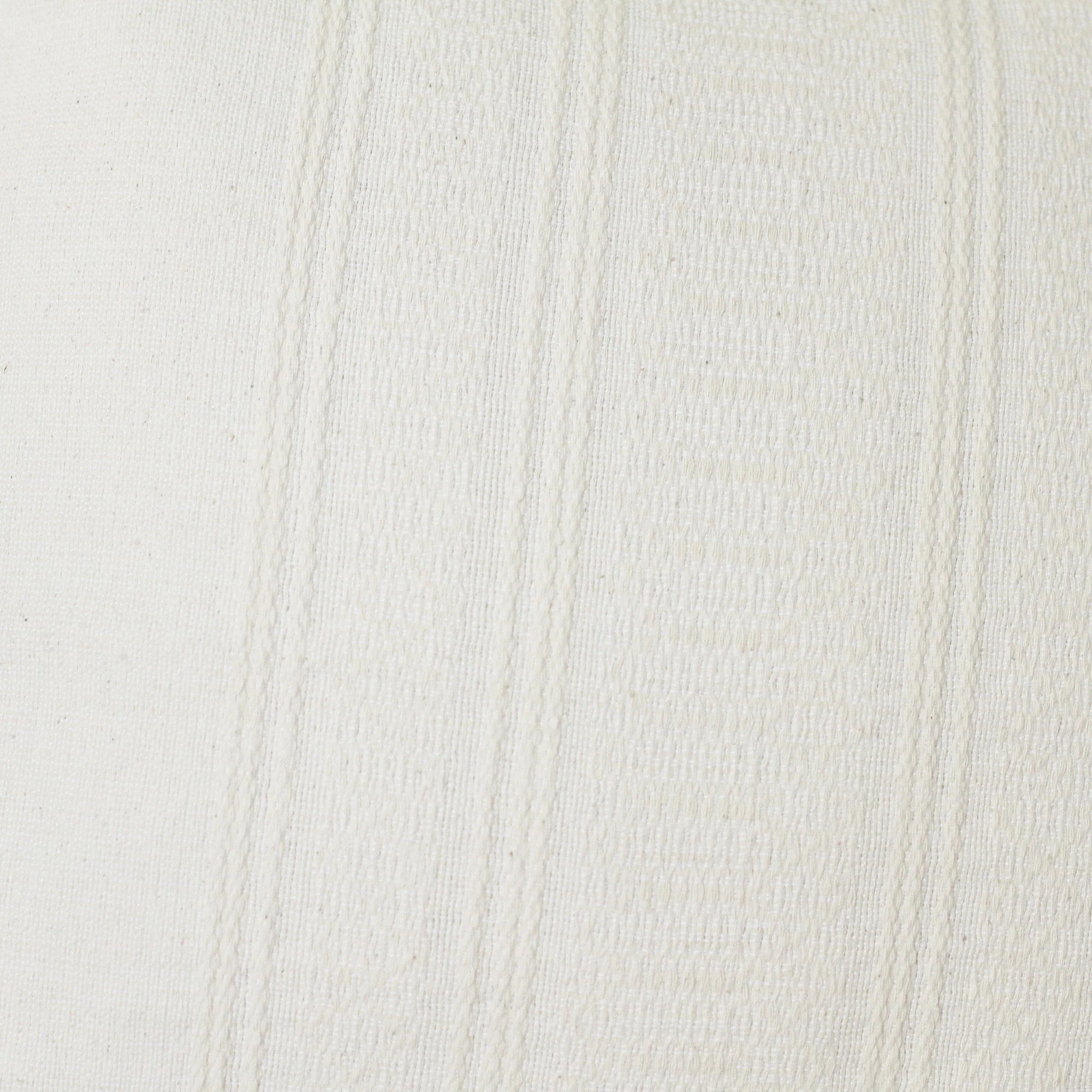 White Cotton Eco-Friendly Throw Pillow Cover, 'Eggshell Bliss' - Image 4