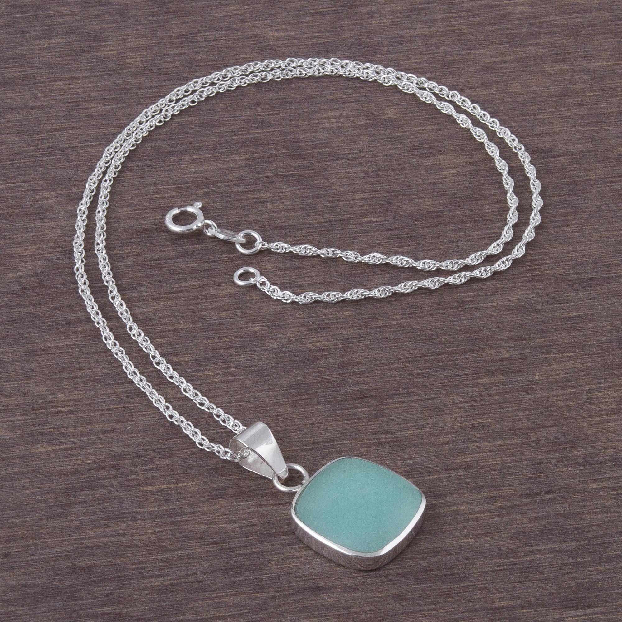 Window Handcrafted Andean Sterling Silver Necklace with Opal - Image 4