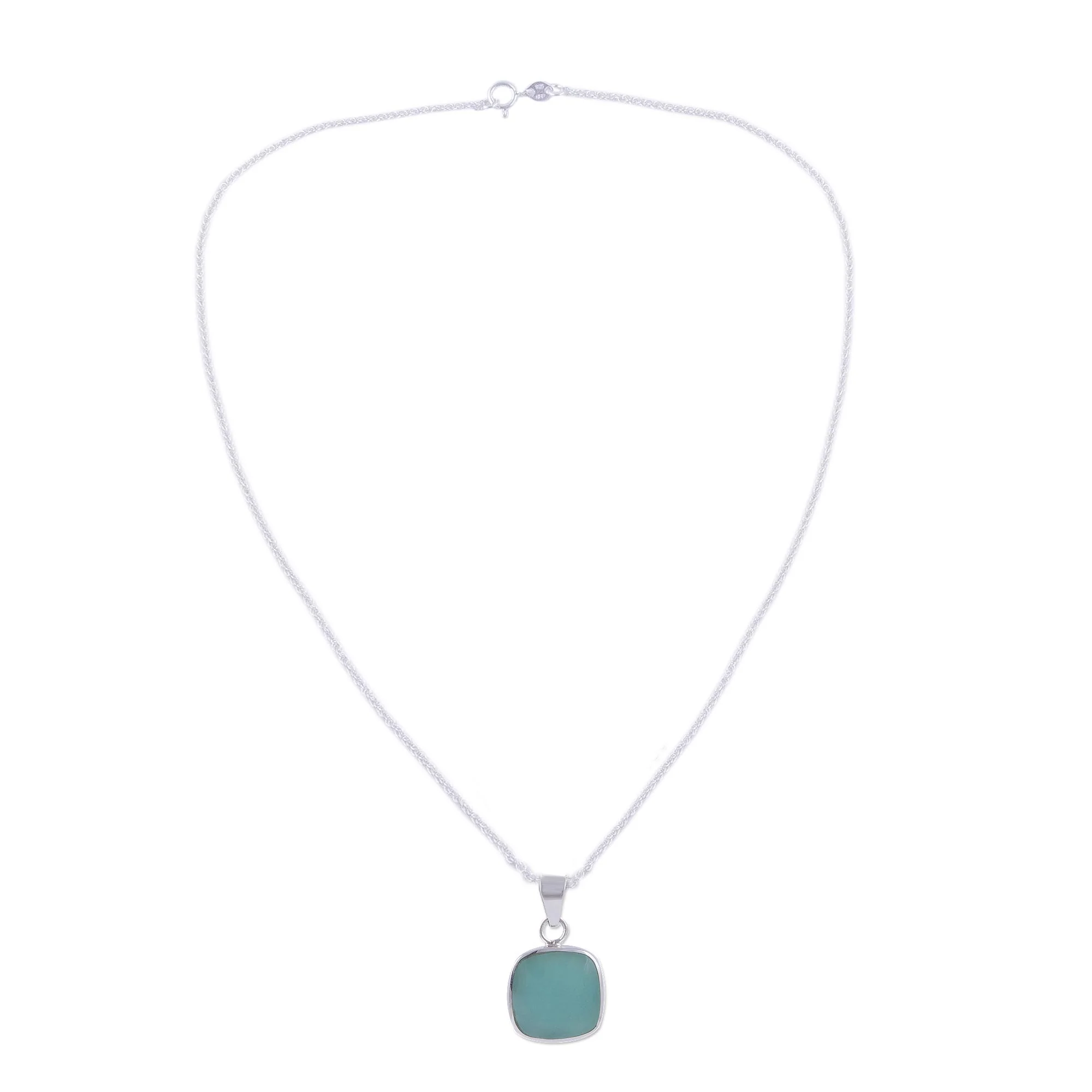Window Handcrafted Andean Sterling Silver Necklace with Opal - Image 5