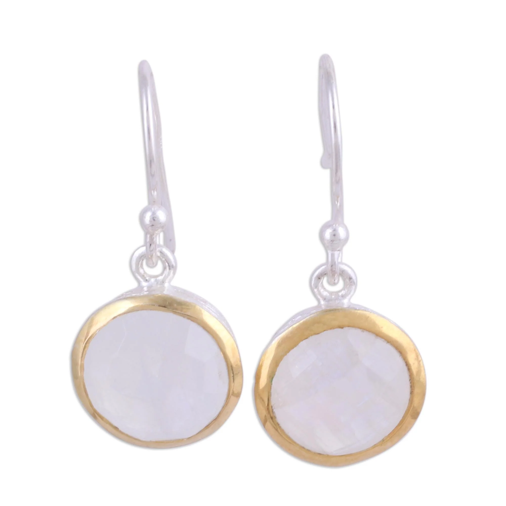 Wintry Glade Rainbow Moonstone Earrings - Image 2