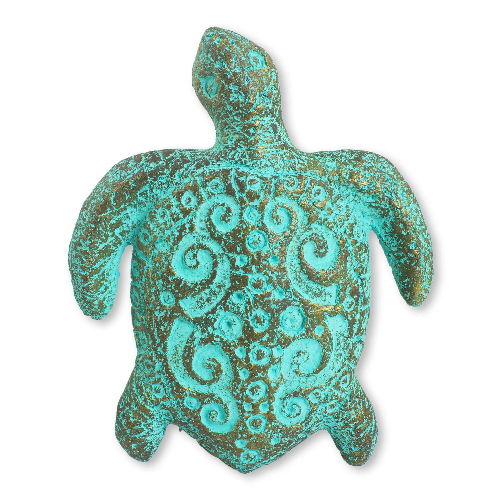 Wise Old Turtle Recycled Paper Turtle Wall Art Sculpture Crafted by Hand - Image 2