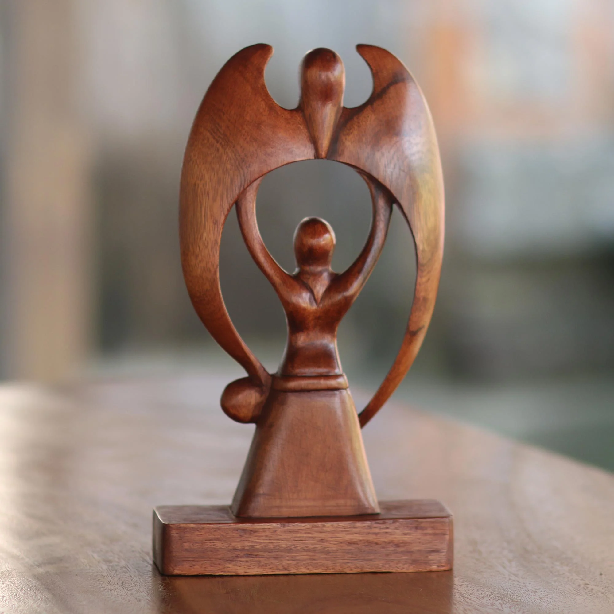 Woman & Angel Sculpture - Image 2