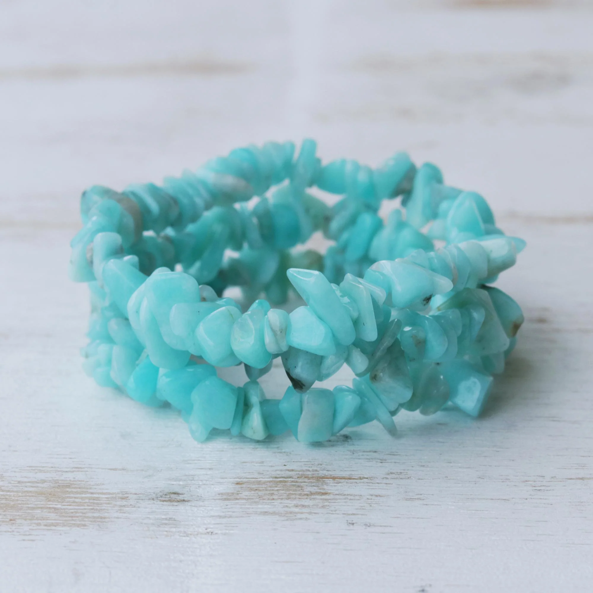 Wonders Handcrafted Beaded Amazonite Bracelets (Set of 3) - Image 3