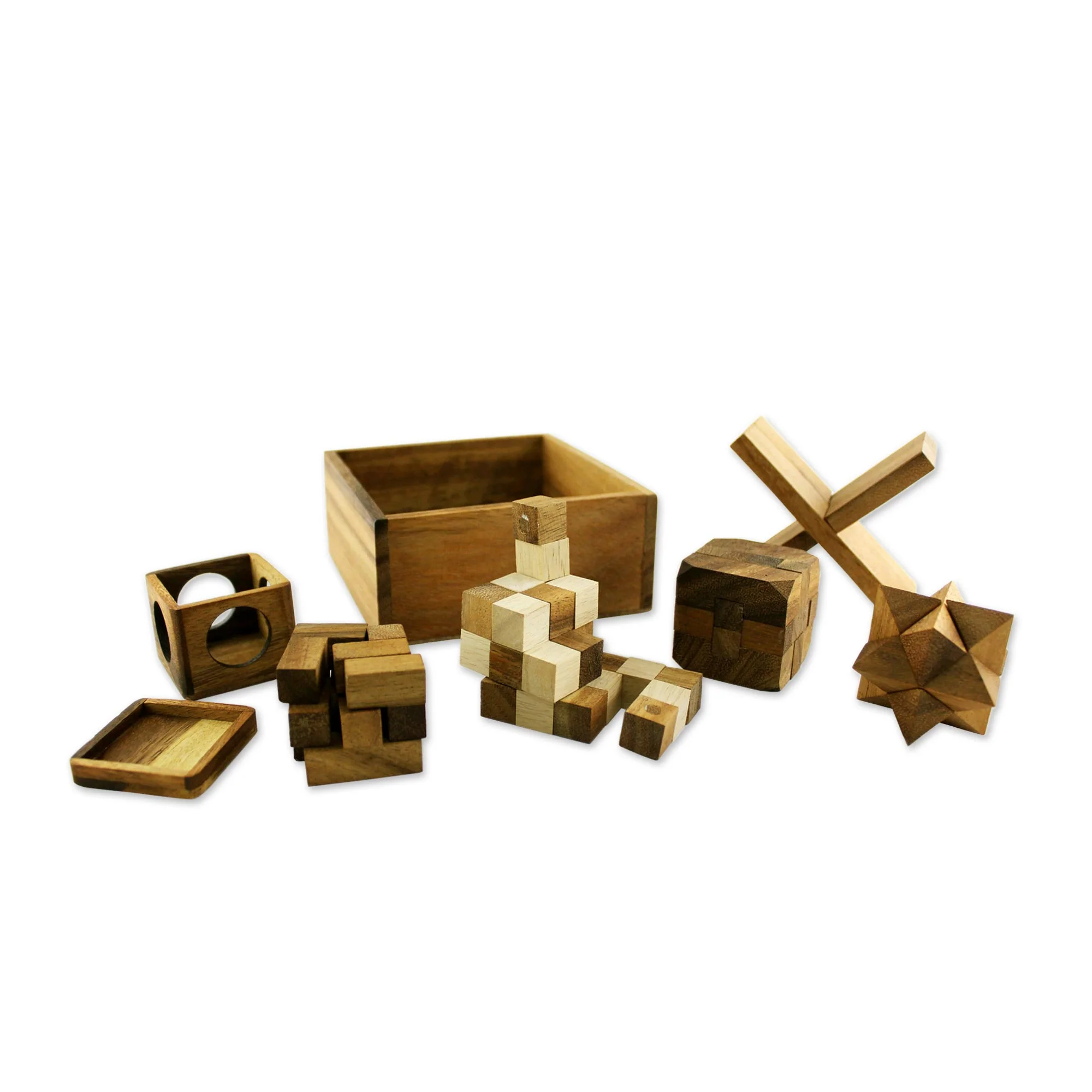 Wooden 3-Dimensional Five Puzzles - Image 3