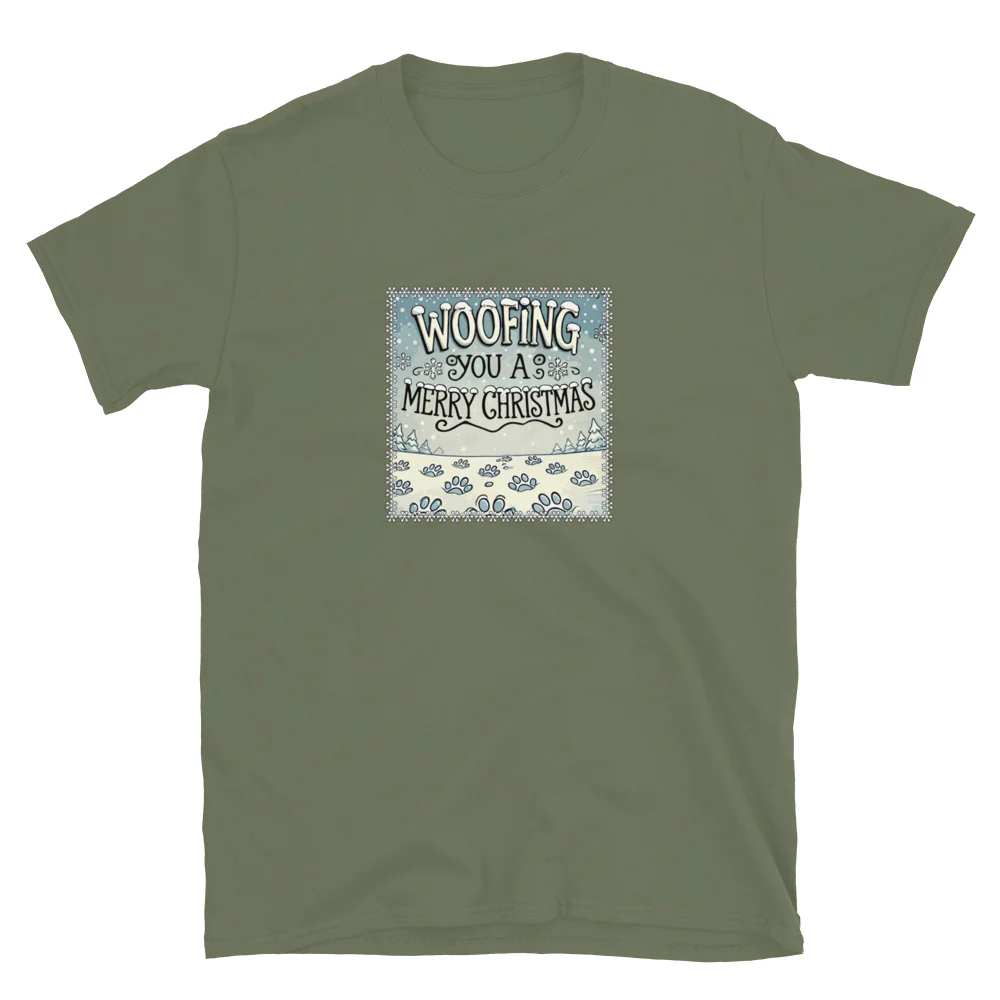 Woofing You A Merry Christmas T-Shirt - Image 5
