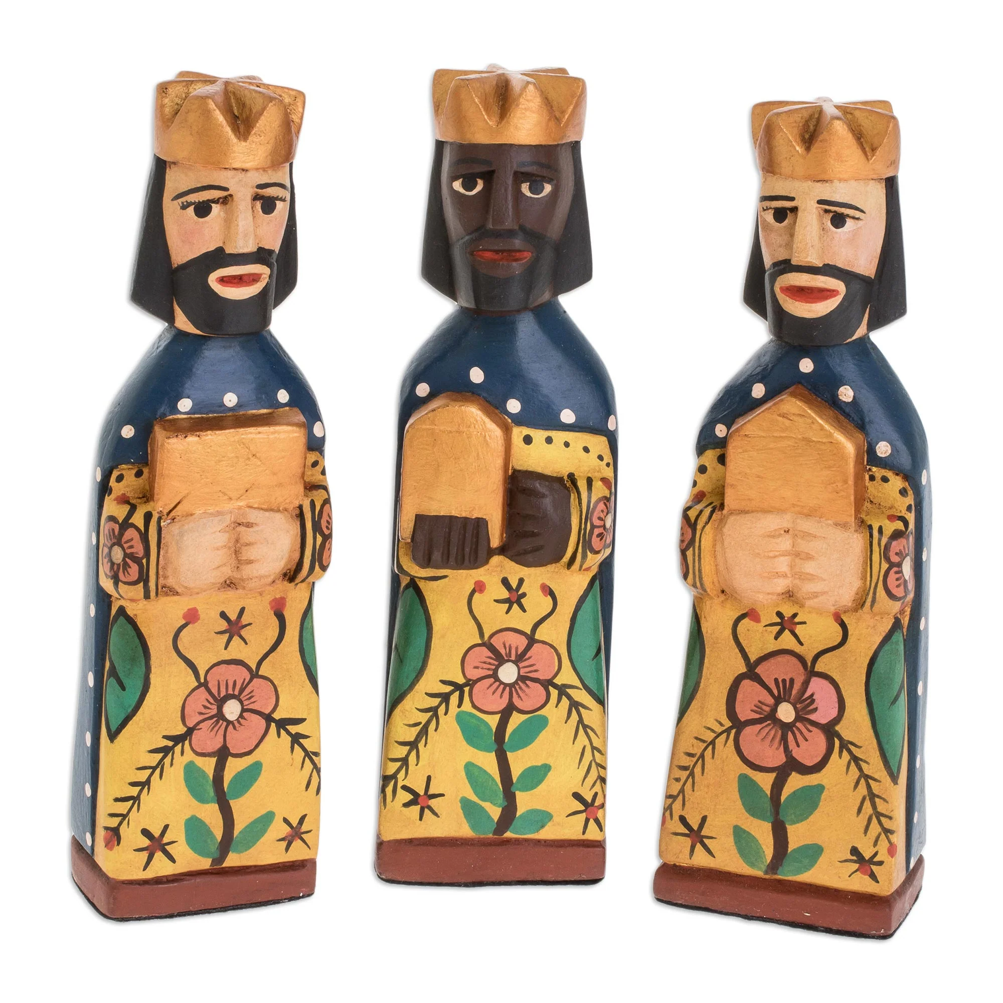 Worship Nativity Scene Wood Sculptures (10 Pieces) - Image 5