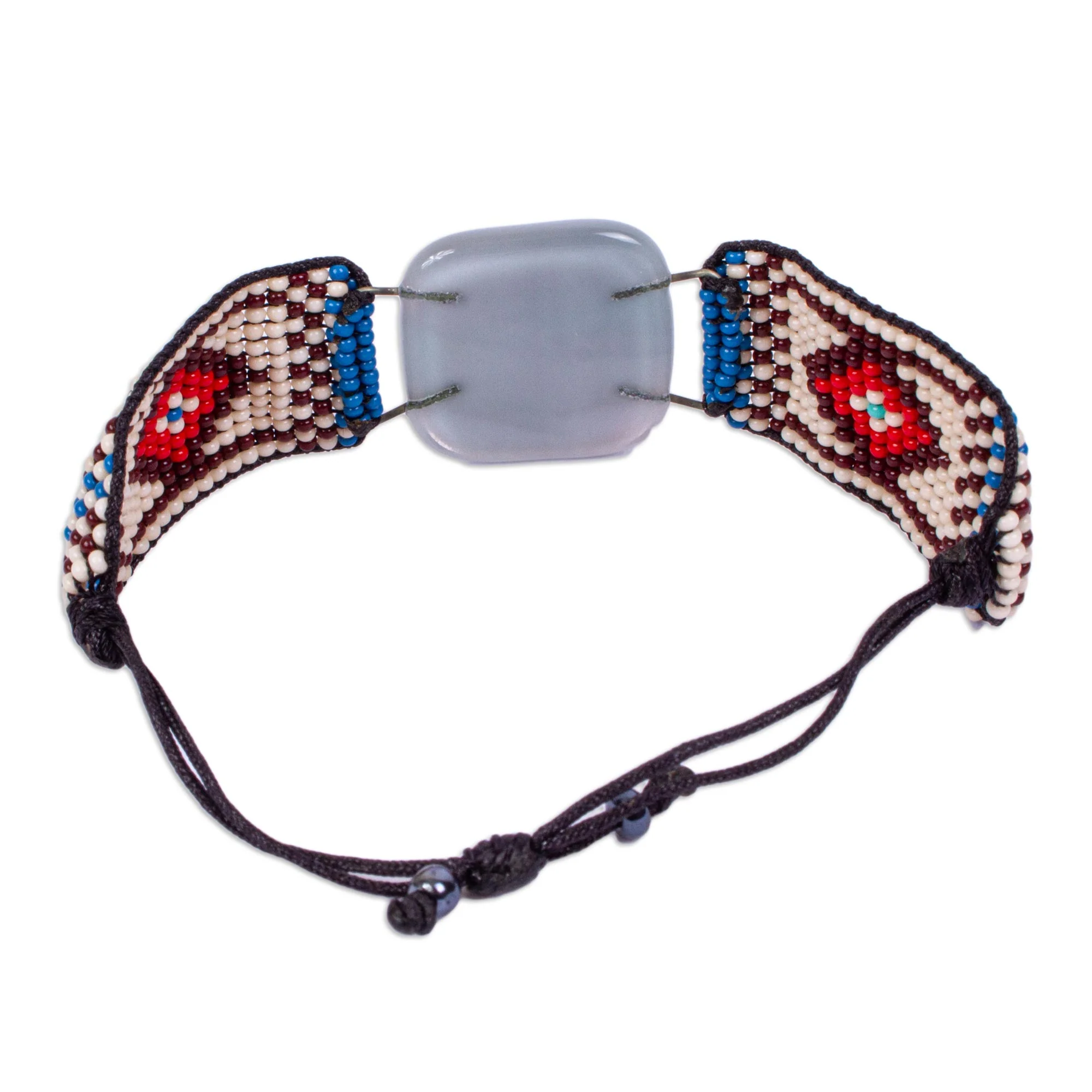 Zapopan Currents Handmade Fused Glass Bracelet - Image 5